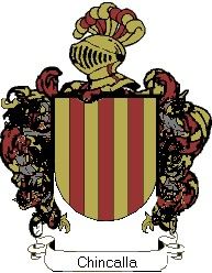 Escudo del apellido Chincalla