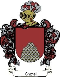 Escudo del apellido Chotel