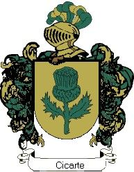 Escudo del apellido Cicarte