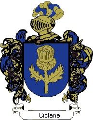 Escudo del apellido Ciclana