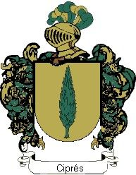 Escudo del apellido Ciprés