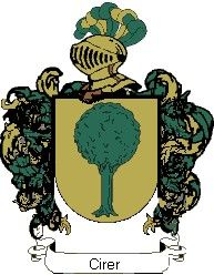 Escudo del apellido Cirer