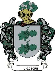 Escudo del apellido Clacegui