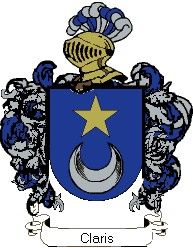 Escudo del apellido Claris