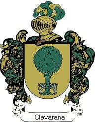 Escudo del apellido Clavarana