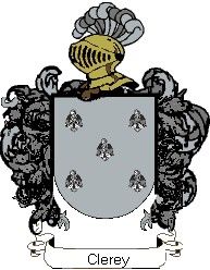 Escudo del apellido Clerey