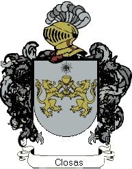 Escudo del apellido Closas