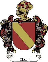 Escudo del apellido Clotel