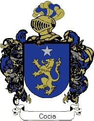 Escudo del apellido Cocia