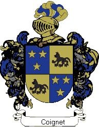 Escudo del apellido Coignet