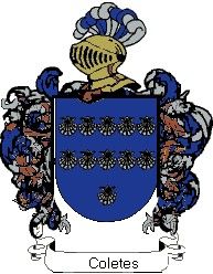 Escudo del apellido Coletes