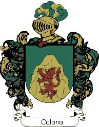 Escudo del apellido Colona