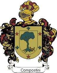 Escudo del apellido Compostini