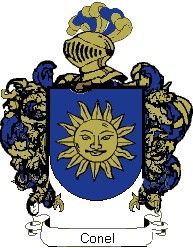 Escudo del apellido Conel