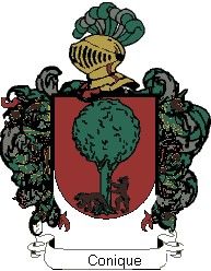 Escudo del apellido Conique