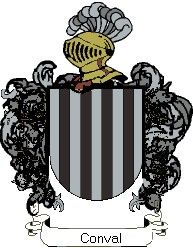 Escudo del apellido Conval