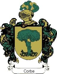 Escudo del apellido Corbe