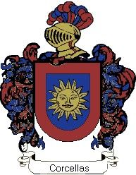 Escudo del apellido Corcellas