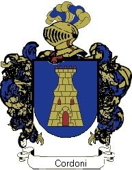 Escudo del apellido Cordoni