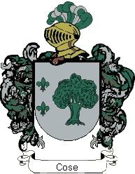 Escudo del apellido Cose