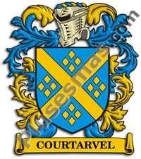 Escudo del apellido Courtarvel