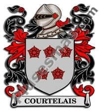 Escudo del apellido Courtelais