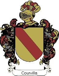 Escudo del apellido Courvilla