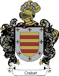 Escudo del apellido Crebet