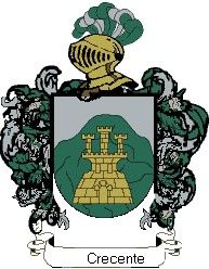 Escudo del apellido Crecente