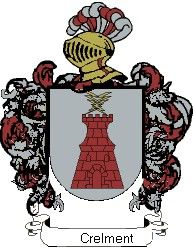 Escudo del apellido Crelment