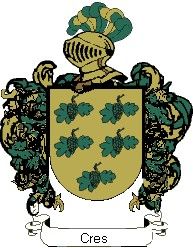 Escudo del apellido Cres