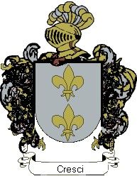 Escudo del apellido Cresci