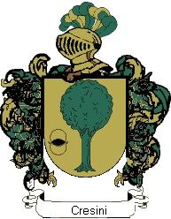 Escudo del apellido Cresini