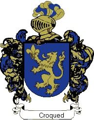 Escudo del apellido Croqued