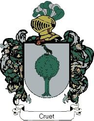 Escudo del apellido Cruet