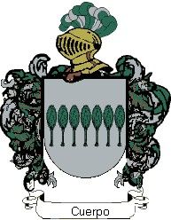 Escudo del apellido Cuerpo