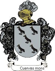 Escudo del apellido Cuervas mons