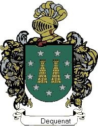 Escudo del apellido Dequenat