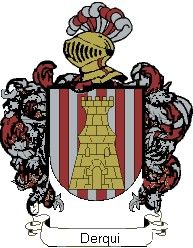 Escudo del apellido Derqui