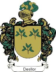 Escudo del apellido Desllor