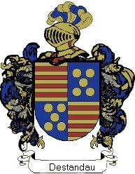 Escudo del apellido Destandau