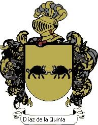 Escudo del apellido Díaz de la quintana