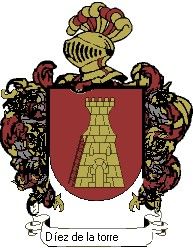 Escudo del apellido Díez de la torre