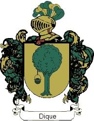 Escudo del apellido Dique