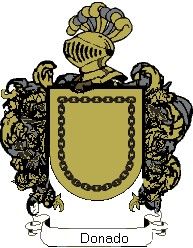 Escudo del apellido Donado