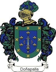 Escudo del apellido Doñapalla