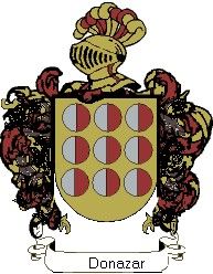 Escudo del apellido Donazar