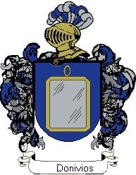 Escudo del apellido Donivios