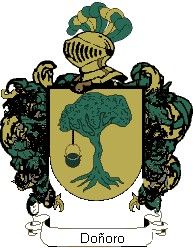 Escudo del apellido Doñoro