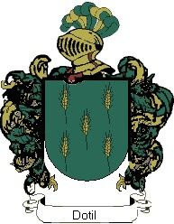 Escudo del apellido Dotil